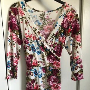 Floral Sash Tie Maxi Dress